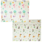 Flippy Covoras pentru Copii, Flippy, cu 2 Fete, Model Caprioare Circ, din XPE+PE, Impermeabil, Antiderapant, Protectie Termica, +3 Luni, Pliabil, 150 x 200 x 1 cm, Multicolor (TEO-135726)