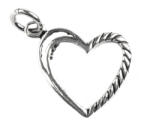 Flippy Pandantiv Inima Contur, Argint 925, 2.7 x 1.5 cm, 2.27 g (teo-05910)