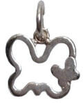 Flippy Pandantiv, Jolie Silver, Argint 925, Model Fluture Dublu, 0.9g, 1.2 cm x 1.2 cm (teo-06816)