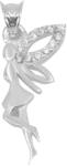 Flippy Pandantiv, Jolie Silver, Argint 925, Model Zana cu Pietre, 1.6 g, 25x10 mm (teo-05221)