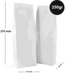 Pungă Pentru Cafea Side Gusset 250gr Cu Supapă Albă 500 Buc