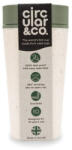  Circular Cup - Pahar Refolosibil Ecologic Crem Verde 340ml