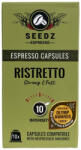 CoffeeSeedz Capsule Nespresso compatibile Espresso Seedz Ristretto - 10 buc