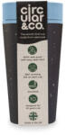 Circular&Co Circular Cup - Pahar Refolosibil Ecologic - Negru Albastru Deschis 340ml