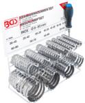 BGS Set coliere din inox pentru furtun cu diametru de la 8-12mm pana la 60-80mm, 111 piese, BGS 8095 (B-8095)
