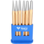 Brilliant Tools Set punctatoare, 3-8 mm, 6 piese, Brilliant Tools BT085080 (BT085080)