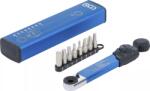 BGS technic Cheie dinamometrica 2 - 10 Nm pentru biti 1/4", 9 piese, BGS 74295 (B-74295)