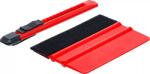 BGS DIY Set raclete de plastic, pentru folii, cu margine de pâslă, 2 piese, B-85215 (B-85215)