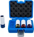 BGS technic Set chei tubulare de impact cu protecţie pentru roti din aliaj, antrenare 12, 5 mm (1/2"), 17 / 19 / 21 / 22 mm, 4 piese, BGS 9847 (B-9847) Cheie tubulara