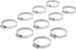BGS Set coliere din inox pentru furtun cu diametre intre 40 - 60 mm, 10 piese, BGS 8095-40x60 (B-8095-40x60)