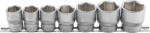 BGS technic Set chei tubulare cu profil hexagon 20 - 32mm, antrenare 1/2", 7 piese, BGS 9108 (B-9108) Set capete bit, chei tubulare