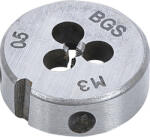 BGS technic Filiera M3 x 0, 5 x 25 mm, BGS 1900-M3X0.5-S (B-1900-M3X0.5-S) Filiera