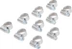 BGS Set coliere din inox pentru furtun cu diametre intre 8 - 12 mm, 10 piese, BGS 8095-8x12 (B-8095-8x12)