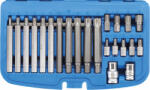 BGS technic Set biti tip Ribe lungi si scurti, 32 piese, BGS 5013 (B-5013) Set capete bit, chei tubulare