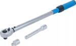 BGS technic Cheie dinamometrica 40 - 220 Nm, antrenare 1/2", adaptor de la 1/2" la 3/8" + prelungitor 125 mm, 3 piese, BGS 2837 (B-2837)