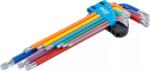 BGS technic Set chei tip L multicoloră extra lungă profil T (pentru Torx) T10 - T50 9 piese (B-74459) Cheie torx