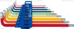 CONDOR Set chei Torx T10-50 tip L colorate, 9 piese, Condor Cr1121-9 (CR-1121-9) Cheie torx