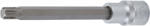 BGS technic Bit Ribe M10, lungime 140mm, antrenare cu tubulara 1/2", BGS 5184-R10 (B-5184-R10) Set capete bit, chei tubulare