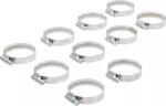 BGS Set coliere din inox pentru furtun cu diametre intre 32 - 50 mm, 10 piese, BGS 8095-32x50 (B-8095-32x50)