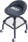 BGS technic Scaun de atelier cu 4 role reglabil pe înălţime 540 - 680 mm (B-70145)