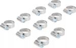 BGS Set coliere din inox pentru furtun cu diametre intre 12 - 20 mm, 10 piese, BGS 8095-12x20 (B-8095-12x20)