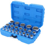 Brilliant Tools Set de chei tubulare dubluhexagon 8 - 36 mm cu antrenare 1/2, 21 de piese, Brilliant Tools BT022405 (BT022405) Set capete bit, chei tubulare