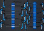 BGS technic Set şurubelniţe cu mâner T, Hexagon interior, Profil T (pentru Torx), 18 piese, BGS 4148 (B-4148) Cheie torx
