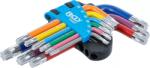 BGS technic Set chei tip L multicoloră scurte profil T (pentru Torx) T10 - T50 9 piese (B-74457) Cheie torx