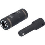 Brilliant Tools Set capete de tubulara cu clichet de forta, 1/2 "4 in 1, 2 buc, Brilliant Tools BT691011 (BT691011)