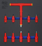 BGS technic Set capete biţi Imbus VDE 4 - 10 mm, antrenare 3/8" / 1/2", 10 piese, BGS 70216 (B-70216) Cheie torx
