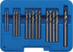 BGS technic Set burghie pentru nituri oarbe HSS 2, 4 - 6, 4 mm, 15 piese, BGS 2097 (B-2097) Burghiu