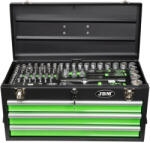 JBM Cutie metalica cu instrumente 143 piese, JBM 54261 (JBM-54261) Trusa unelte