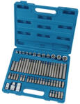 Draper Set imbusuri si torx-uri + tubulare tip E, 61piese, Draper 63376 (D-63376) Set capete bit, chei tubulare