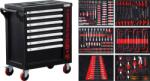 BGS technic Cărucior atelier, 7 sertare, 1 uşă laterală, cu 250 unelte, BGS DIY 6058 (B-6058) Trusa unelte