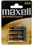 Maxell Elem AAA mikro LR3 1, 5V Super tartós alkaline 4 db/csomag, Maxell (790336.04.EU)