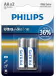 Philips ELEM ULTRA ALKALI AA 2-BLISZTER LR6E2B/10 (LR6E2B/10) - scom