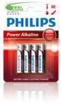 Philips ELEM POWER ALKALI AAA 4-BLISZTER LR03P4B/10 (LR03P4B/10)