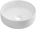 ISVEA Isvea, INFINITY ROUND kerámia munkalap mosogató, átmérő 36x12 cm, matt fehér, 10NF65036-2L (10NF65036-2L)
