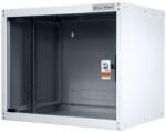 Legrand Rackszekrény - 19" fali kivitel (16U, 805x600x450, szürke, egyrekeszes, üvegajtós, készre szerelt, max. 65 kg) (EVO16U6045) - tintashop