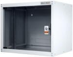 Legrand Rackszekrény - 19" fali kivitel (16U, 805x600x600, szürke, egyrekeszes, üvegajtós, készre szerelt, max. 65 kg) (EVO16U6060) - securezone