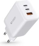 Tech-Protect PD65W / QC3.0 Hálózati Töltő adapter 1USB-A 2USB-C fehér 934517