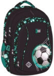 St. Majewski Ghiozdan St. Majewski St. Right Neon - Football, 43cm, 4 compartimente, negru cu bleu (G699)