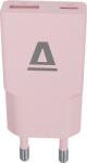 AVAX NANO SLIM 30W töltő adapter, USB-C PD3.0 + USB-A QC3.0, pink (CH641P) (CH641P)