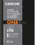 Canson One 27, 9x35, 6 cm, álló, 100 g/m2, ragasztott fehér rajzpapírfüzet (C200006424) (C200006424)