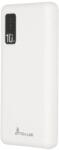 Extralink Külső akkumulátor Extralink EPB-098W, 10000mAh, 5V, MicroUSB, USB Type-C, fehér (EPB-098W)
