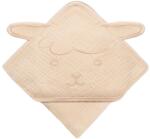 Lionelo Бебешка хавлия с качулка Lionelo - 80 x 80 cm, Beige (5903771709347) - ozone