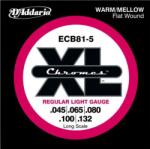D'Addario ECB81-5 Chromes 045-132, Long Scale