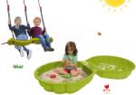 BIG Set nisipar scoică cu două părți Watershell Green BIG verde și leagăn cu două părți agățabil (BIG7723-3)