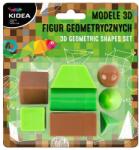 DERFORM Kidea Geometriai alakzatok 3D 8 db-os készlet - pixel game (M3DFGBKA)