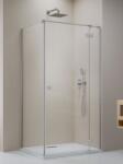 Radaway Essenza Brushed Nickel KDJ szögletes szálcsiszolt króm zuhanykabin 90J+80 (1385044-91-01R+1384051-01-01)